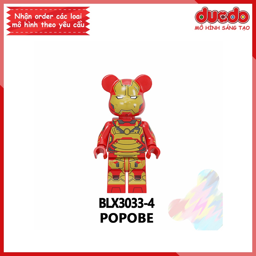 Minifigures các nhân vật Bearbrick - Đồ chơi Lắp ghép Xếp hình Mini Mô hình BLX3033