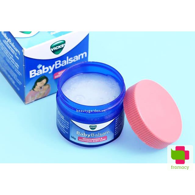 Dầu bôi ấm ngực Vicks Baby Balsam (50g)/Little Innoscents Organic (75ml), Úc chống cảm cho trẻ từ 3 tháng tuổi