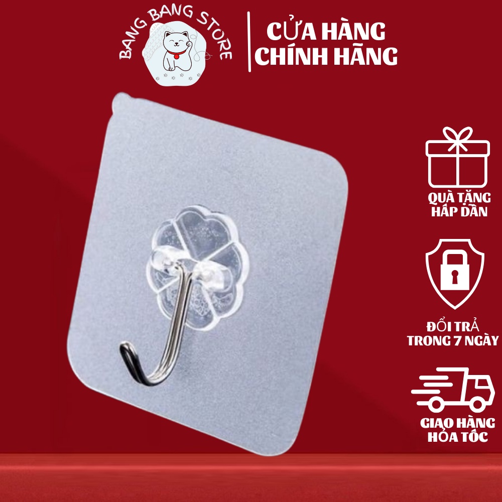 Tặng Không Bán, Móc Treo Đồ Chịu Lực Dán Tường Siêu Chắc Chắn, Siêu Tiện Dụng
