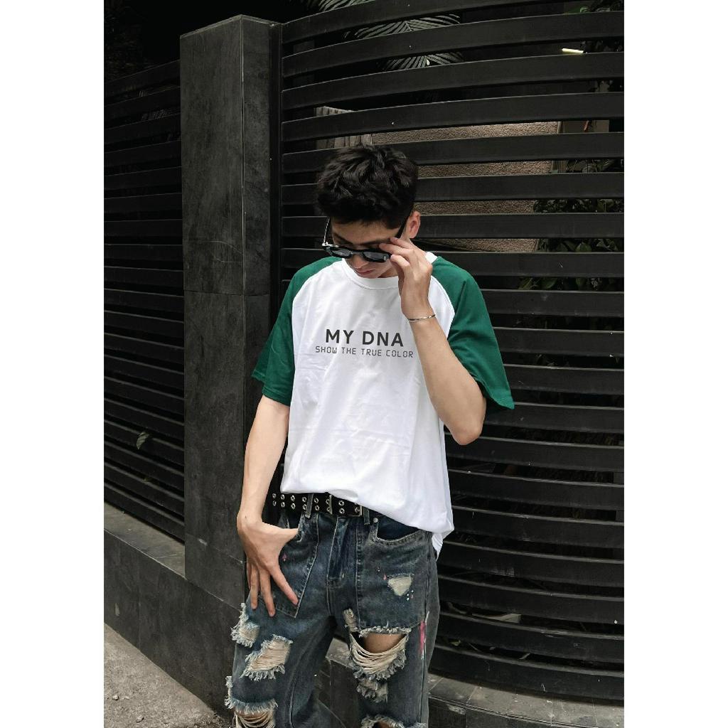 Áo thun phông raglan có bigsize 100kg local brand unisex cặp đôi nam nữ form rộng cotton basic MY DNA by May Minh Thành