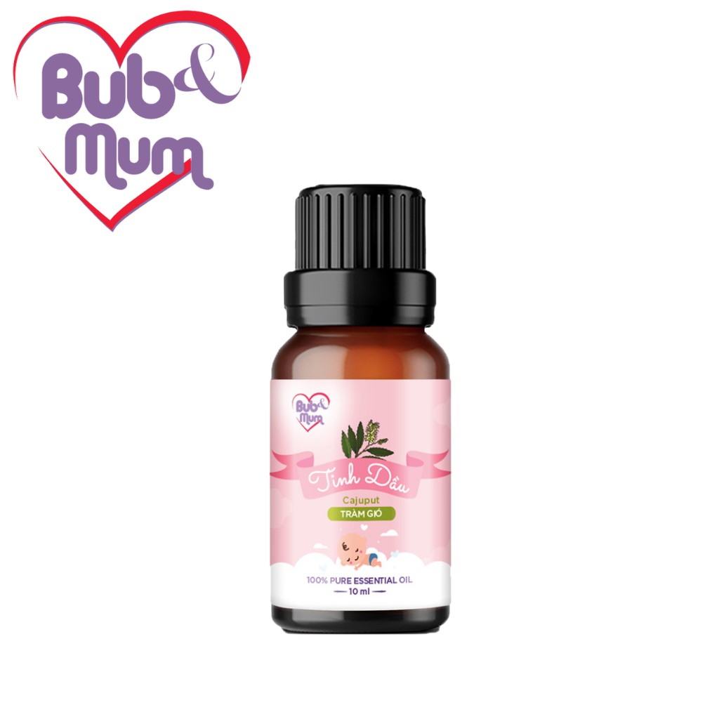 Tinh dầu Tràm gió cho bé BuB&MuM nguyên chất giúp giữ ấm, thơm phòng 10ml