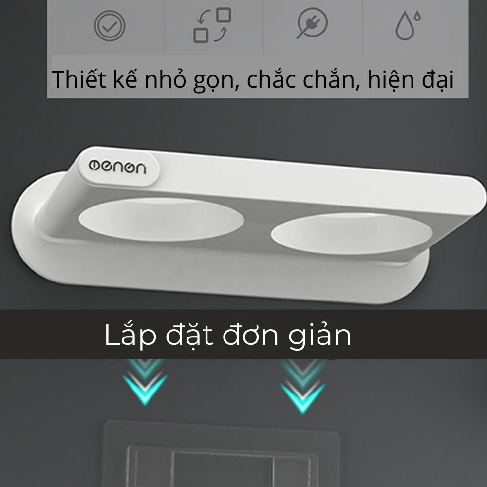 Giá Treo Máy Sấy Tóc Cao Cấp Dán Tường Treo Nhà Tắm, Kệ Để Đồ Nhà Tắm Cao Cấp OENON Chính Hãng