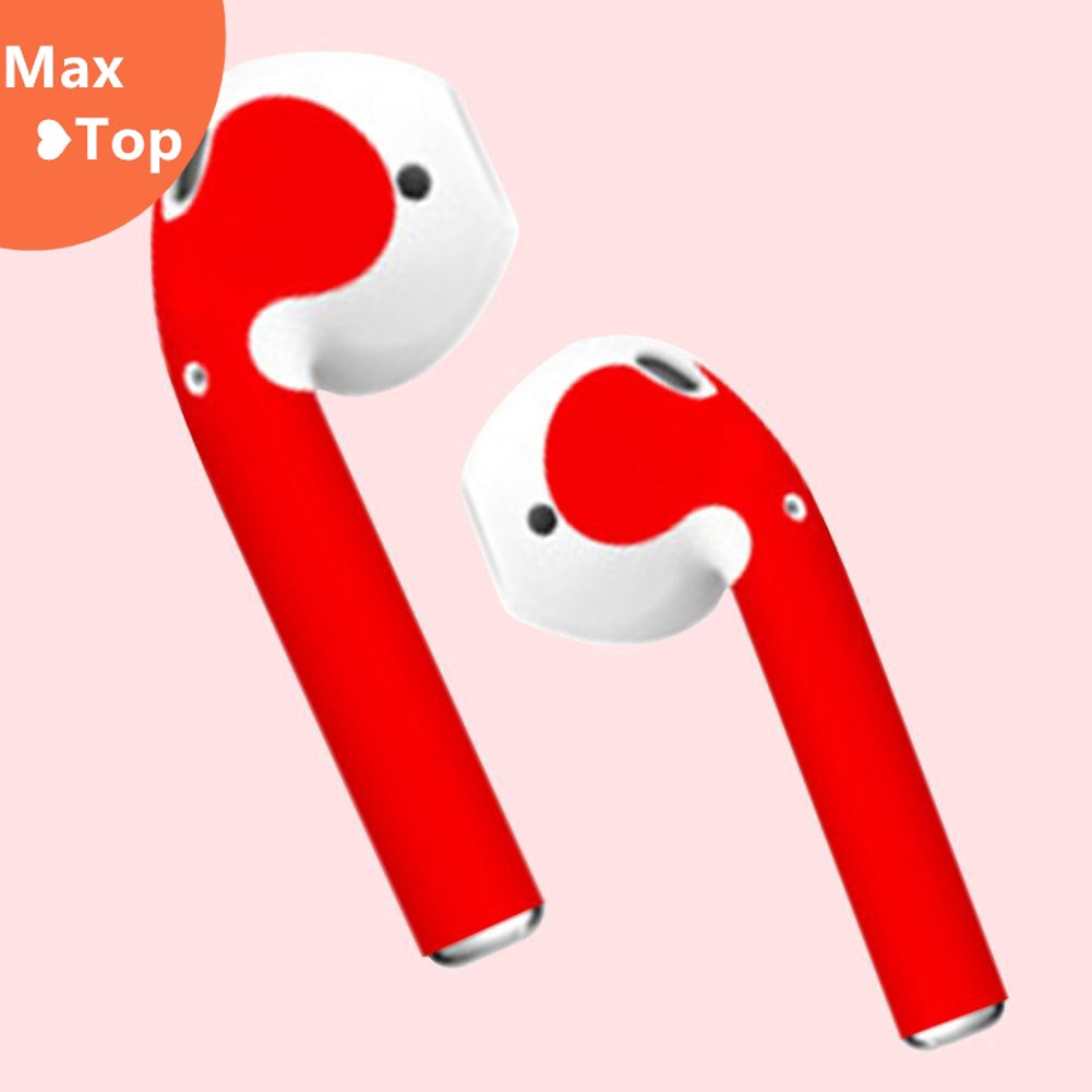 [cod] Airpods Headset Sticker Simple Apple Headset Box Solid Color Bluetooth Wireless Headset Dustproof Sticker