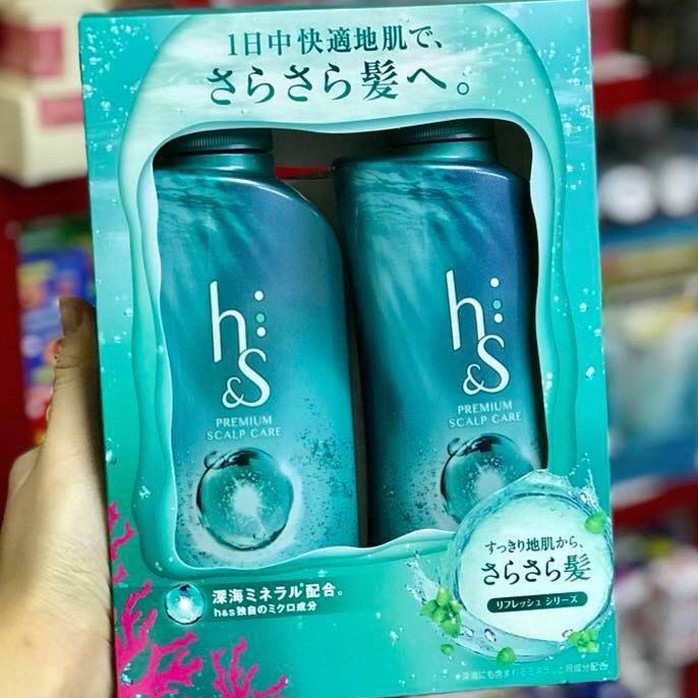 Set Gội Xả HS Nhật Bản Chai 370ml*2