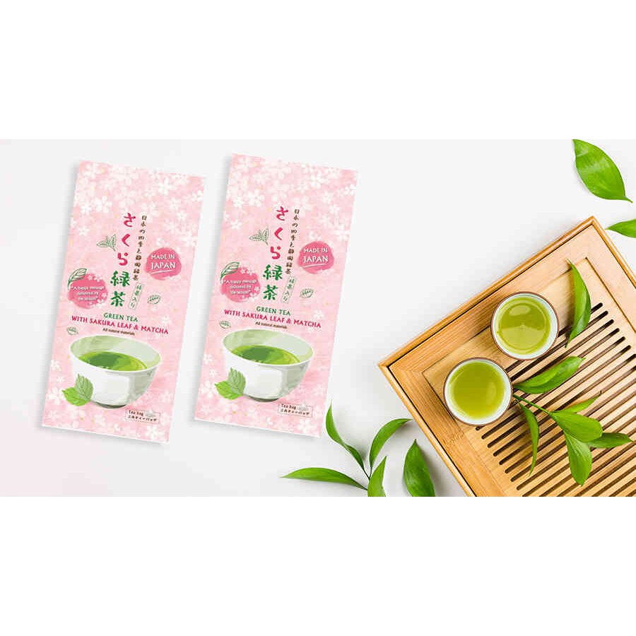 [TRÀ TÚI LỌC] Trà xanh Sakura matcha [Japan] KANES Green tea with sakura leaf & matcha 24g (3g x 8 tea bags) | BigBuy360 - bigbuy360.vn
