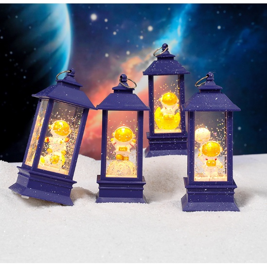 Đèn ngủ LED phi hành gia DLB2 đèn bão vuông astronaut nhựa resin hoạt hình trang trí cute dễ thương