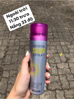 Xịt chống nắng Crystal Sun Spray