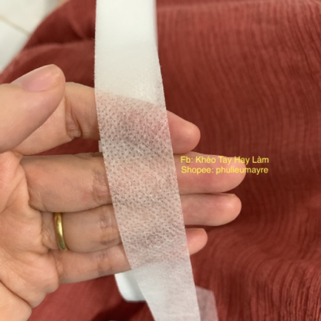 Cuộn viền vải không dệt 2cm