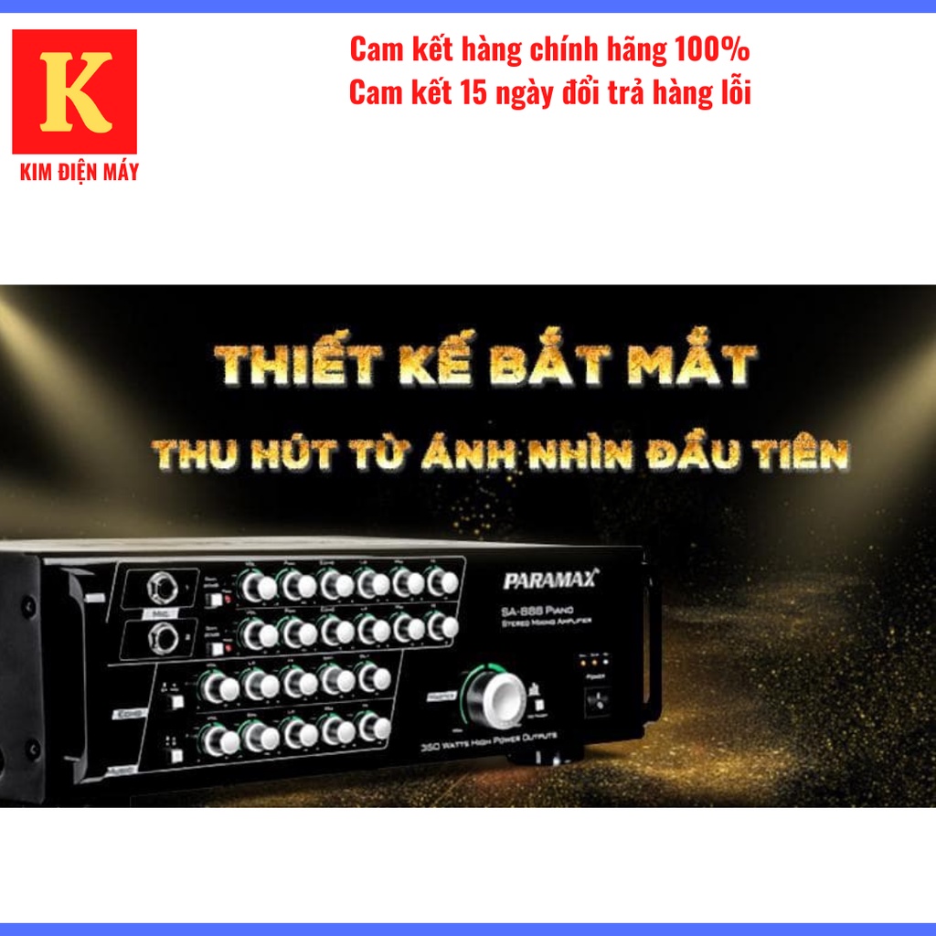 Amply Paramax SA-999 AIR MAX LIMITED-công suất 700W kết nối bluetooth bảo hành 3 nămm toàn quốc