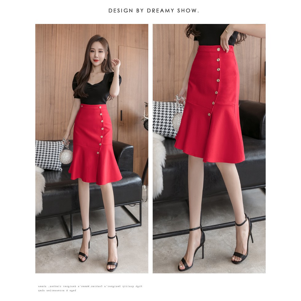 Chân váy xếp li lưng cao phong cách Hàn Quốc | BigBuy360 - bigbuy360.vn