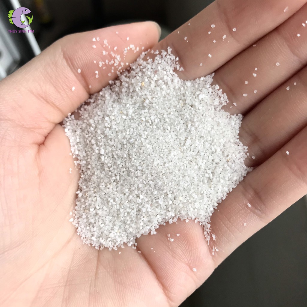 Cát Thạch Anh Trắng (1kg) - Trải Nền Trang Trí Bể Cá, Bể Thủy Sinh