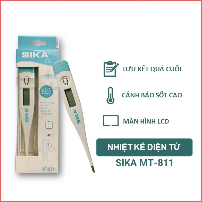 Nhiệt kế hiển thị điện tử, đo nhiệt độ cơ thể ngậm miệng hoặc kẹp nách, an toàn
