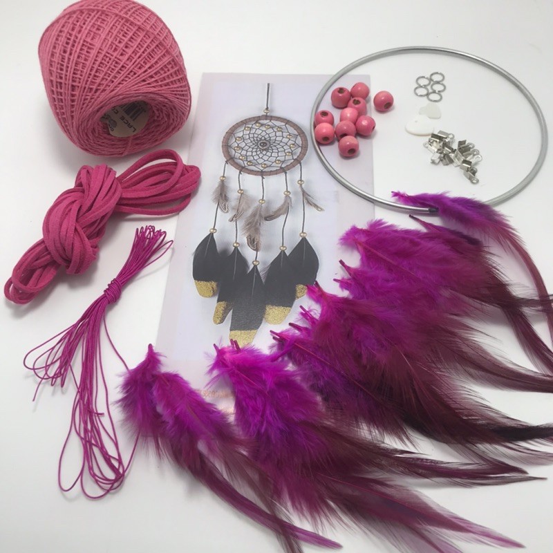 Bộ phụ kiện làm lưới bắt giấc mơ, Set make Dream catcher