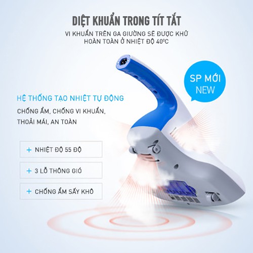 Máy hút bụi giường nệm diệt khuẩn tia UV Green Cook - BH chính hãng 12 tháng | BigBuy360 - bigbuy360.vn