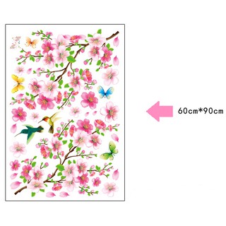Decal dán tường Cành hoa đào - Tết 07
