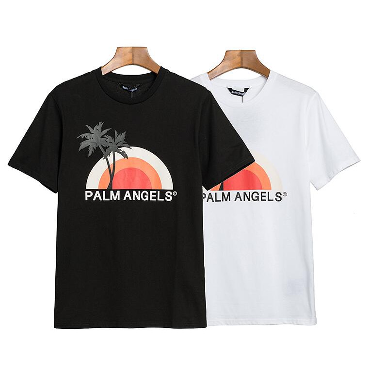Áo Thun Tay Ngắn In Chữ Palm Angels Thời Trang Cho Nam Và Nữ