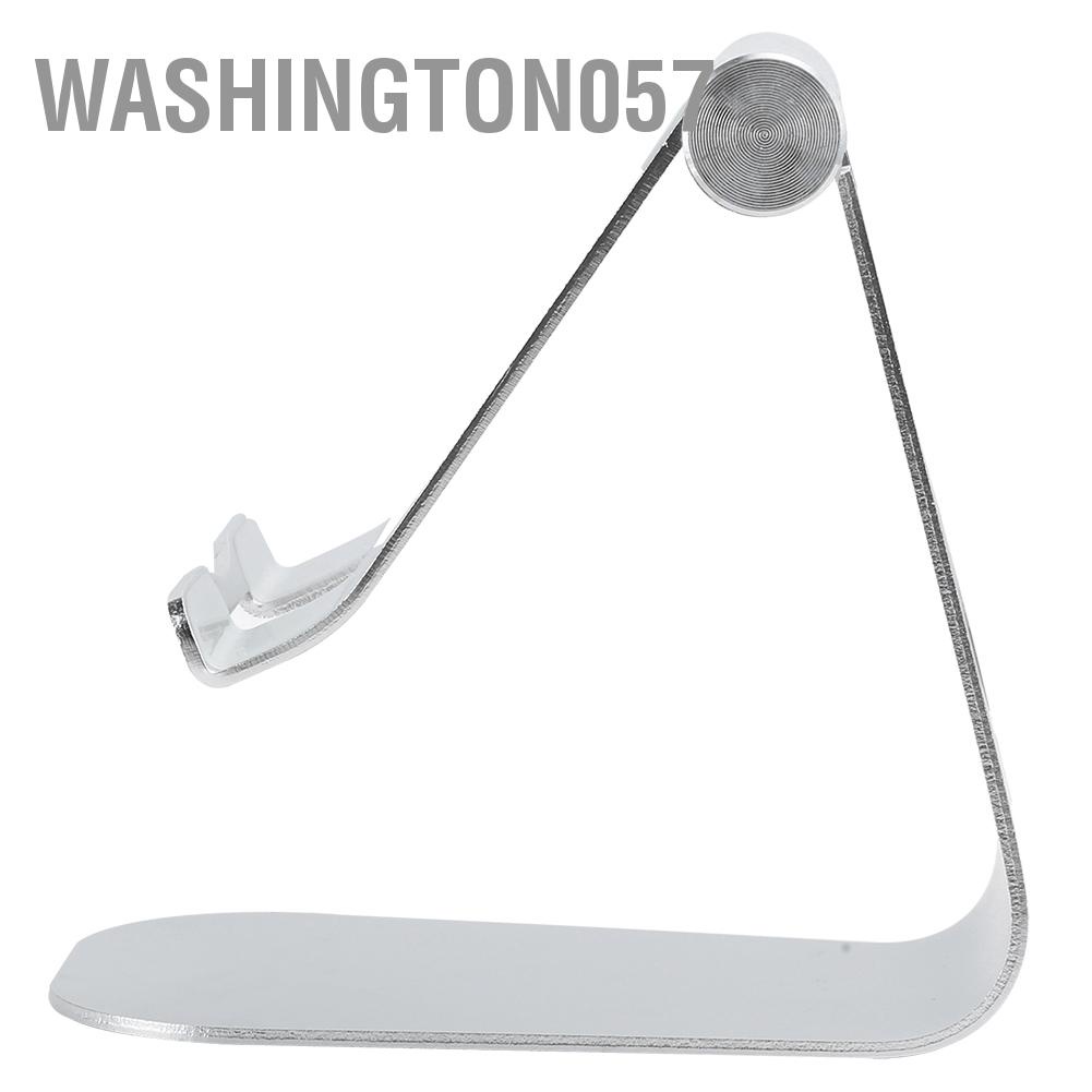 Washington057 Universal Aluminum Alloy Desk Phone Stand Adjustable Bracket For Mobile Tablet