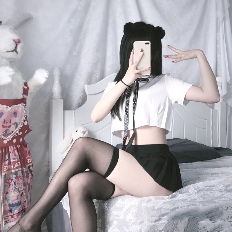Set đồ ngủ Cosplay học sinh, đồ ngủ sexy học sinh trung học cá biệt -D8 | BigBuy360 - bigbuy360.vn