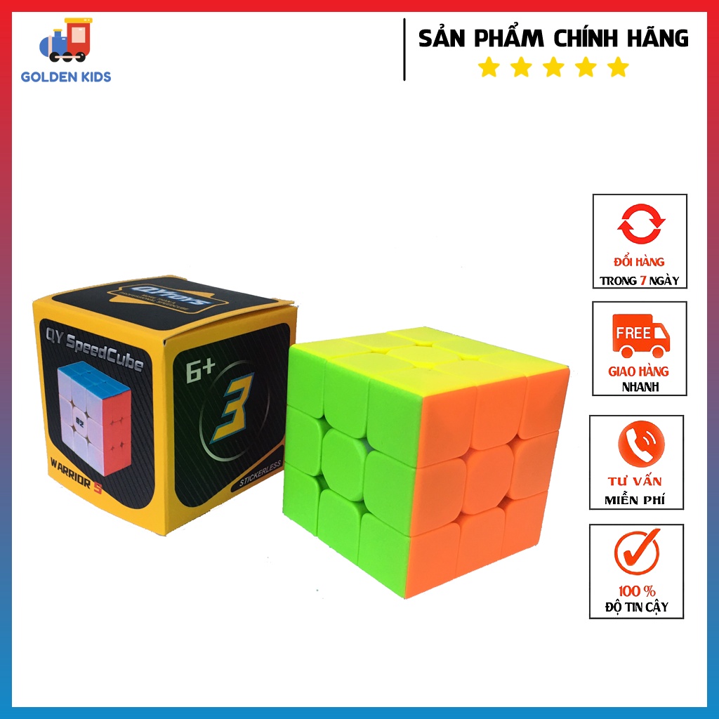 Đồ chơi RUBIK 3x3 không viền EQY655 - Đồ chơi giáo dục