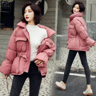 (ORDER) Áo phao dáng ngắn thắt nơ eo