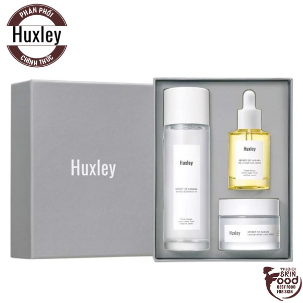 Bộ Sản Phẩm Dưỡng Ẩm Sâu Dành Cho Mọi Loại Da Huxley Extra Moisture Trio Set