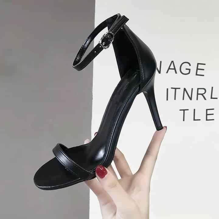Giày nữ giày cao gót nhọn quai ngang cao 9p