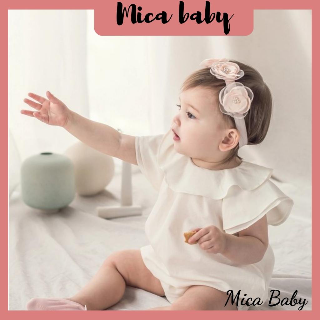 Băng đô kiểu dáng hoa hồng dễ thương cho bé Mica baby BD01