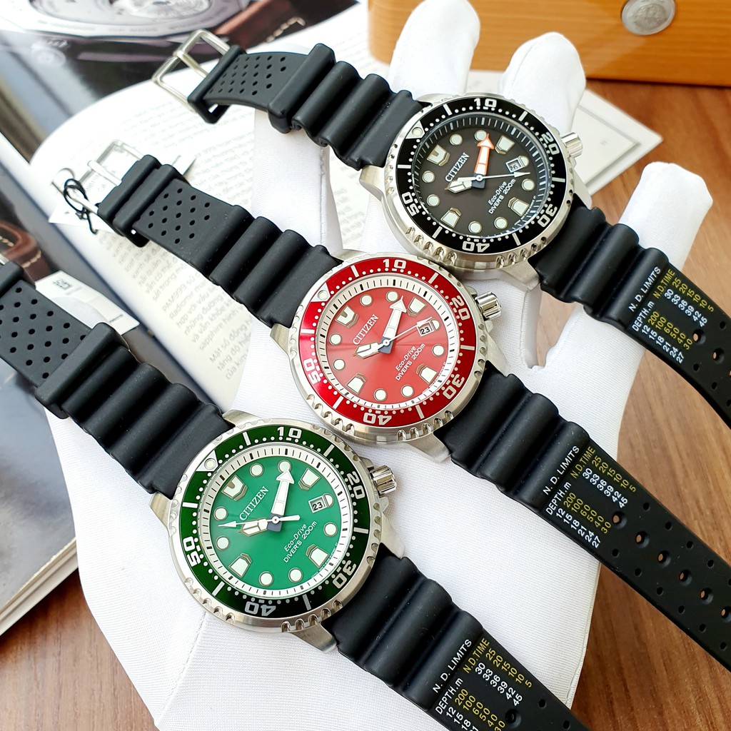 Đồng hồ nam Citizen Eco-Drive Promaster Diver BN0159-15X siêu thợ lặn