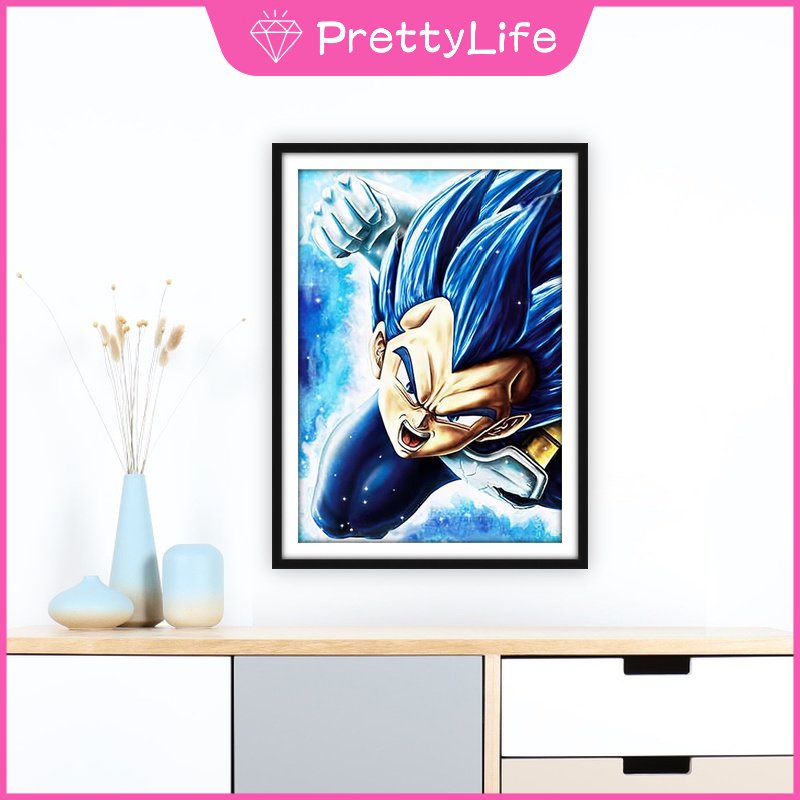 Bộ Tranh Đính Đá Họa Tiết Hoạt Hình Dragon Ball Độc Đáo Kích Thước 30X40Cm Trang Trí Nhà Cửa
