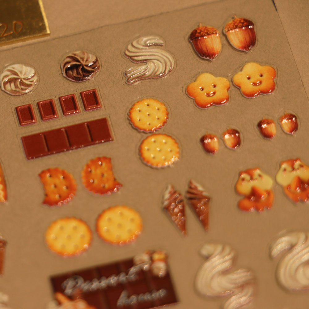 Miếng Dán Trang Trí Móng Tay 5d Siêu Mỏng Hình Bánh Kẹo Phong Cách Nhật Bản