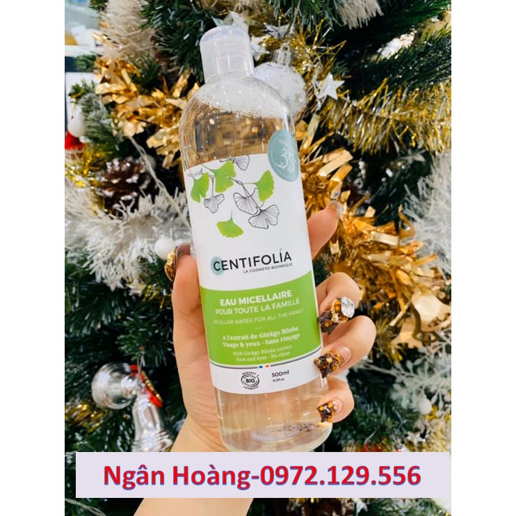 Nước tẩy trang Rau Má Centifolia Micellar Water