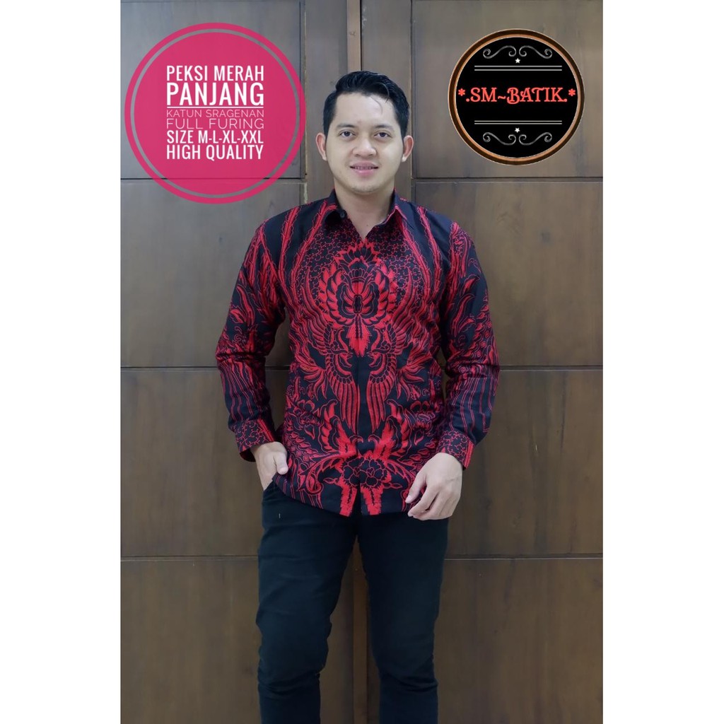 Áo Sơ Mi Nam Tay Ngắn Màu Đỏ Gợi Cảm Của SM Batik