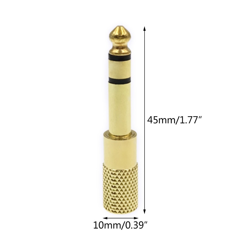 Set 10 Đầu Cắm Khuếch Đại Âm Thanh 3.5mm Female Sang 6.5mm Male Cho Tai Nghe