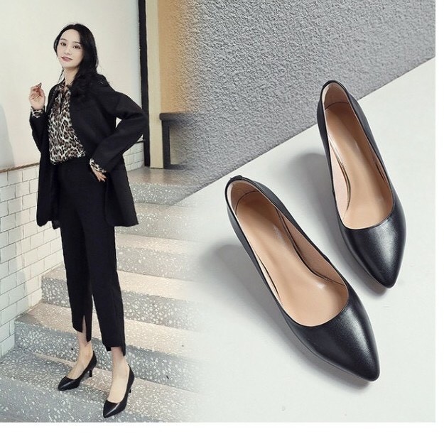 Giày Cao Gót Công Sở 5 Phân Gót Nhọn (a3)