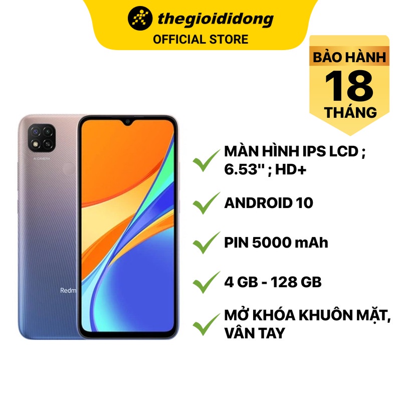 Điện thoại Xiaomi Redmi 9C  - Hàng chính hãng