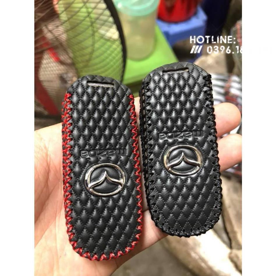 [Giảm giá] Bao da chìa khóa Mazda khâu tay