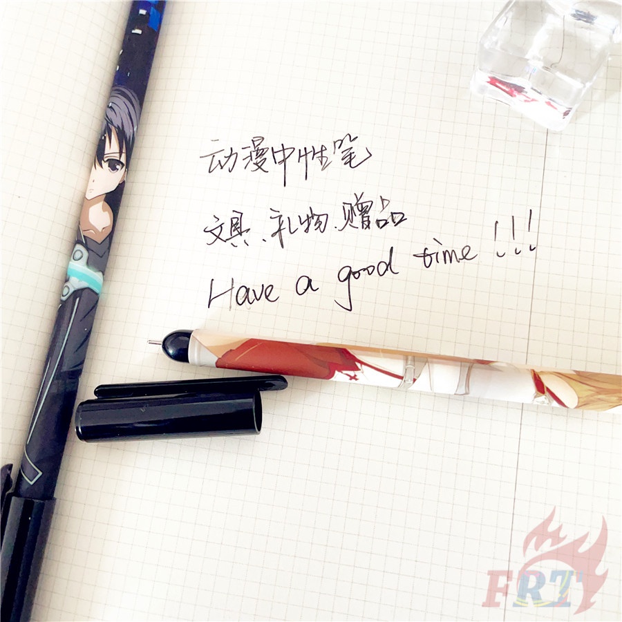 ❀ Bút In Hình Anime Sword Art Online Q-1 Độc Đáo ❀ 1 Bút Mực Nước SAO Kirito / Yuuki Asuna