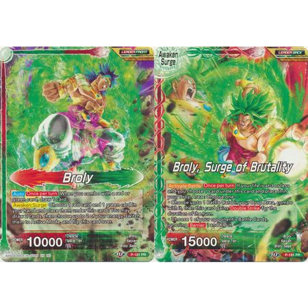 Thẻ bài Dragonball - TCG - Broly // Broly, Surge of Brutality / P-181'