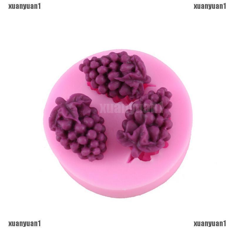 1 X Khuôn Silicone Làm Bánh Kẹo Hình Chùm Nho