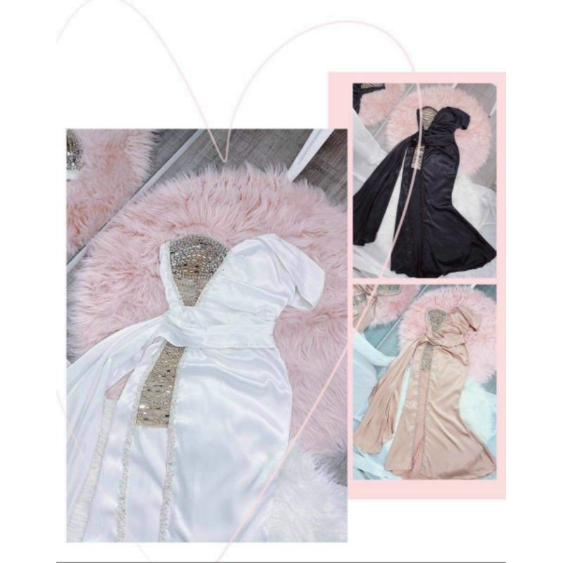 ĐẦM MAXI DẠ HỘI ĐÍNH ĐÁ RỚT VAI 45KG -62KG