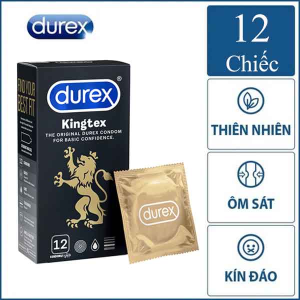 Bao cao su Durex Kingtex 12 bao- Chính Hãng