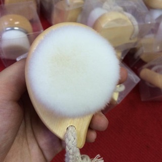 Cọ rửa mặt cầm tay cán gỗ nội địa Nhật