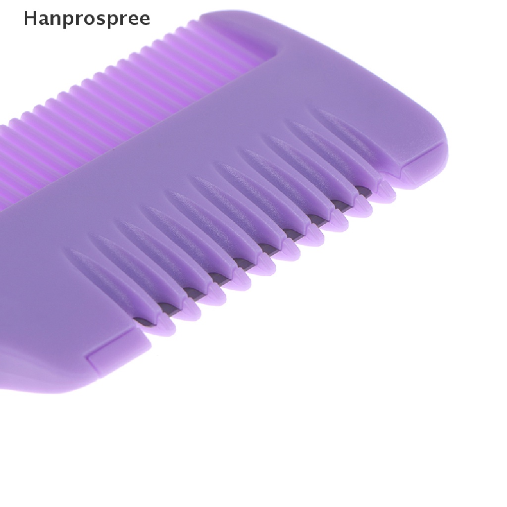 [Hàng mới về] Lược chải tóc tạo kiểu kèm lưỡi dao cạo tiện dụng