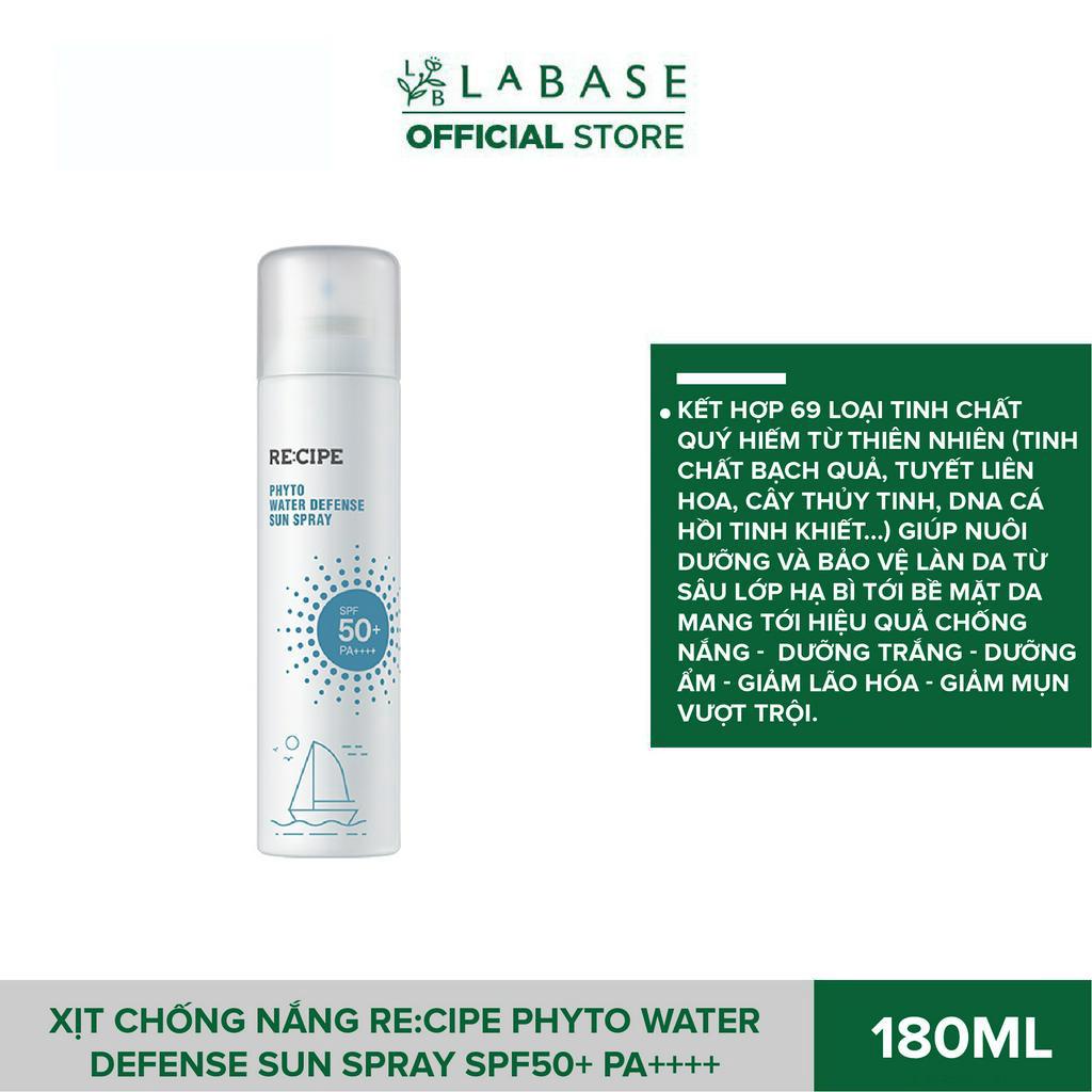 Xịt Chống Nắng Re:Cipe Phyto Water Defense Sun Spray SPF50+ PA++++ Chai 180ml
