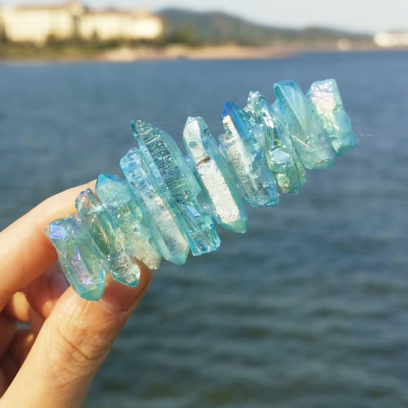 Kẹp Tóc Đính Đá Thạch Anh Pha Lê Nhiều Màu Phong Cách Vintage Pháp Cho Nữ