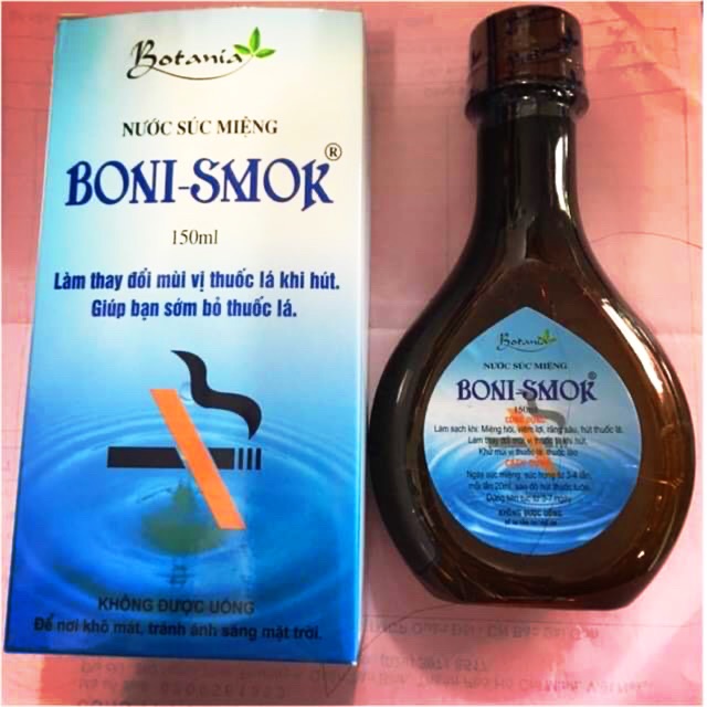 Nước xúc miệng Boni Smok (giúp bạn sớm bỏ thuốc lá)