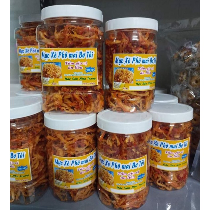 Mực xé sợi phô mai bơ tỏi