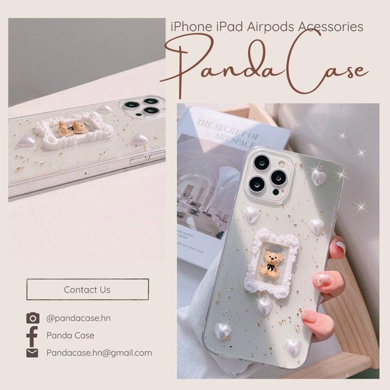 𝐂𝐨́ 𝐬𝐚̆̃𝐧 𝐜𝐡𝐨 𝐢𝐏𝐡𝐨𝐧𝐞 𝟏𝟑 Ốp lưng iphone hình gấu khung ảnh đáng yêu