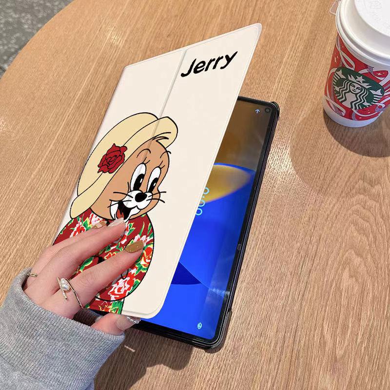 Bao Da Máy Tính Bảng In Hình Tom Và Jerry Cho apple ipad air ipad mini 123456 Bao Da Máy Tính Bảng Thời Trang Cho ipad 8.3inch 9.7inch 11inch 10.2inch Ốp