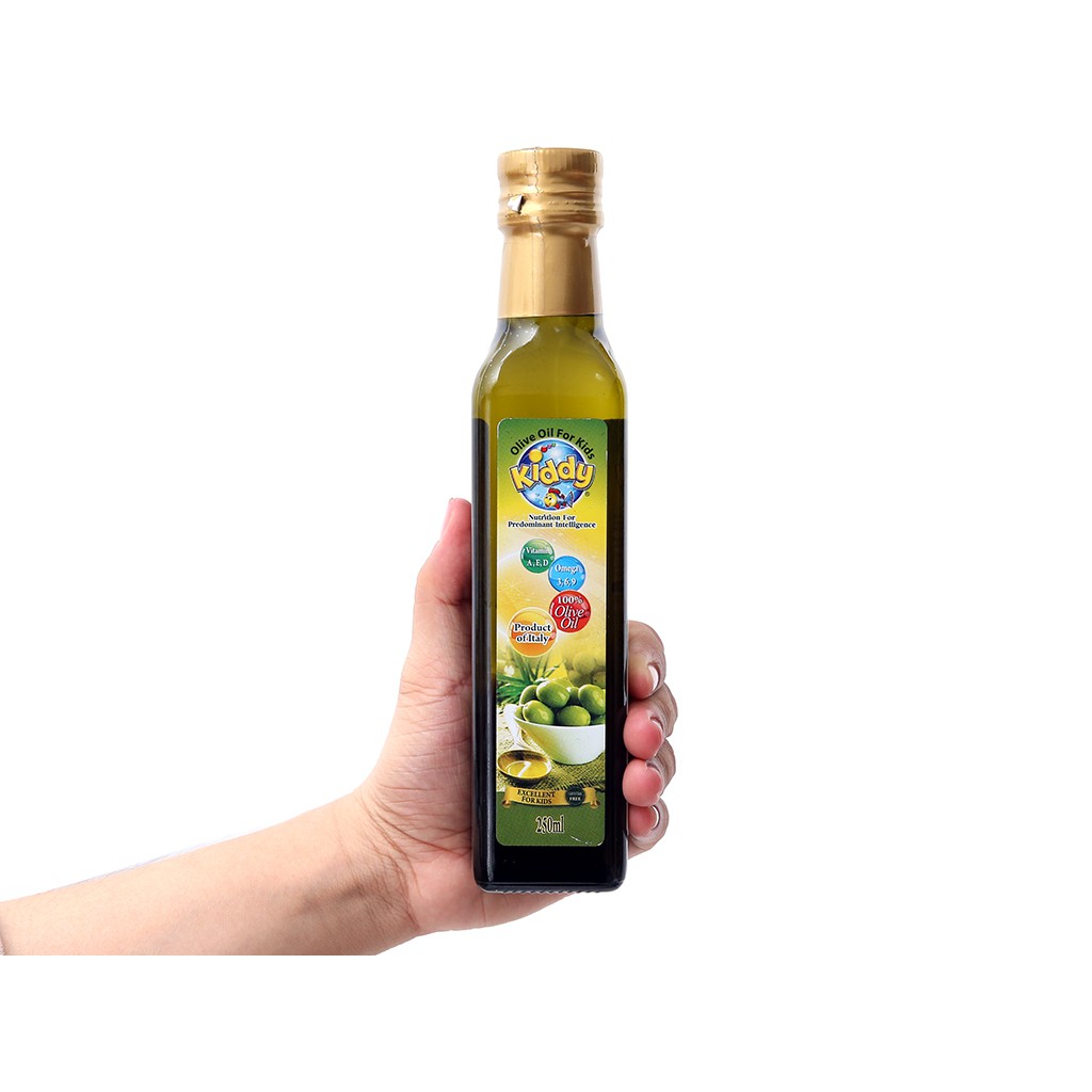 Dầu ăn olive dành cho bé Kiddy chai 250ml